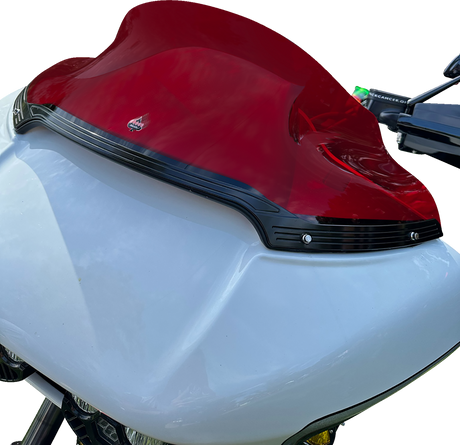 Kolor Flare™ Sport Windshield - 9\" - Red - FLTR 2015 - 2023