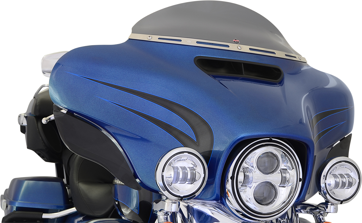 Flare™ Windshield - 5\" - Dark Smoke - \'14-\'23 FLH 2014 - 2023