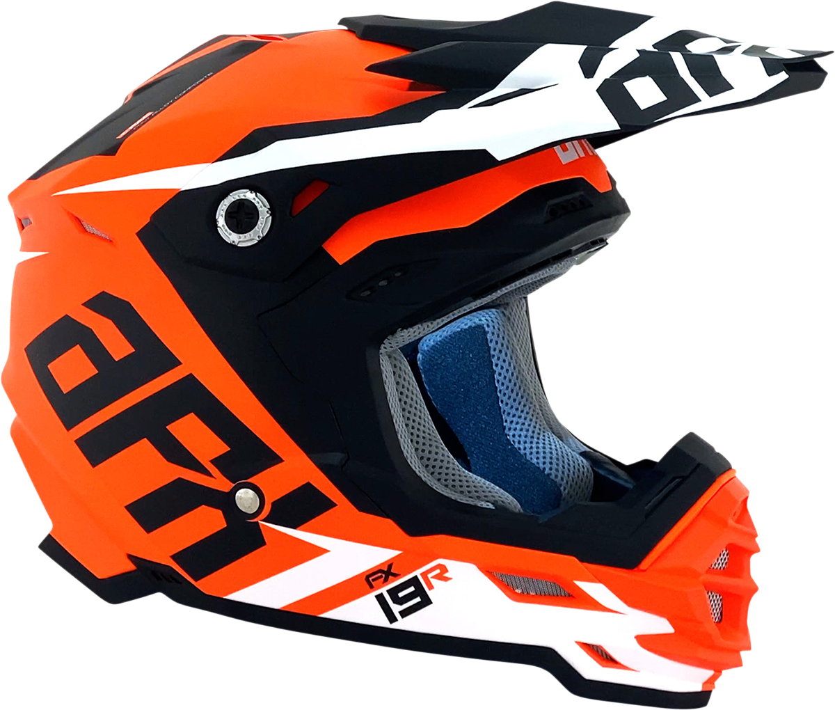 FX-19R Helmet - Racing - Matte Orange - Large