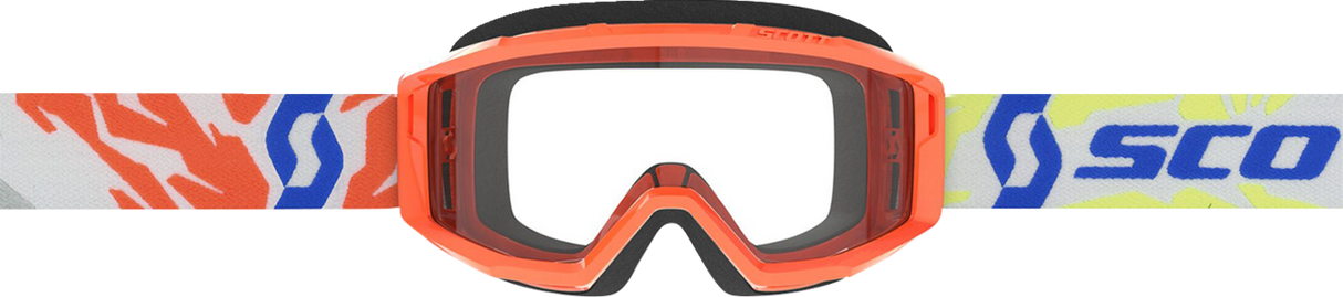 Youth Primal Goggles - Orange - Clear