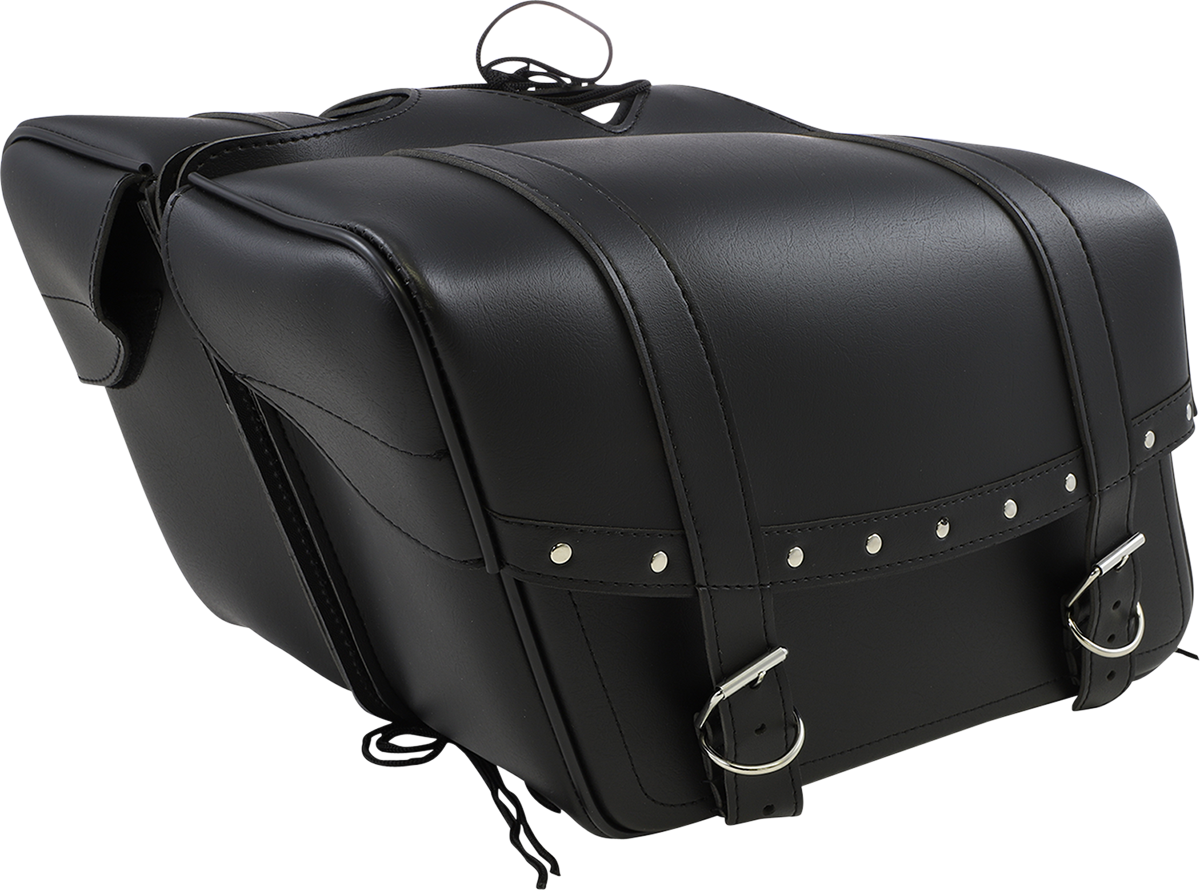 Highwayman Rivet Slant-Style Saddlebags - Large