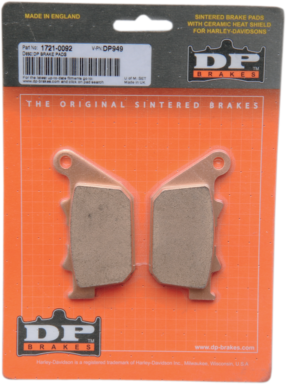 Sintered Brake Pads - DP949 2004 - 2013