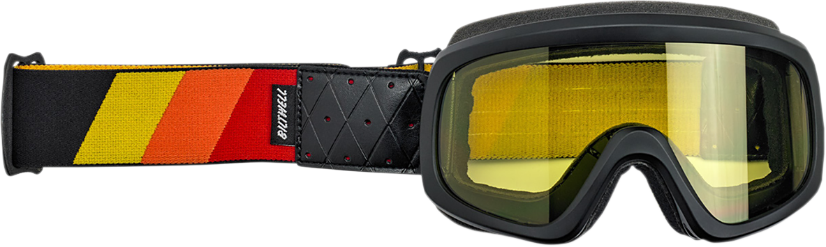 Overland 2.0 Goggles - Tri-Stripe - Orange/Red/Yellow