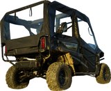 Soft Doors - Middle/Rear Windows - Black - Honda Pioneer 1000 2016 - 2023