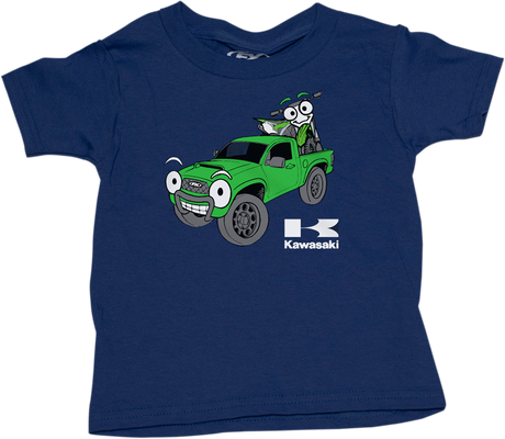 Toddler Kawasaki Truck T-Shirt - Navy - 3T