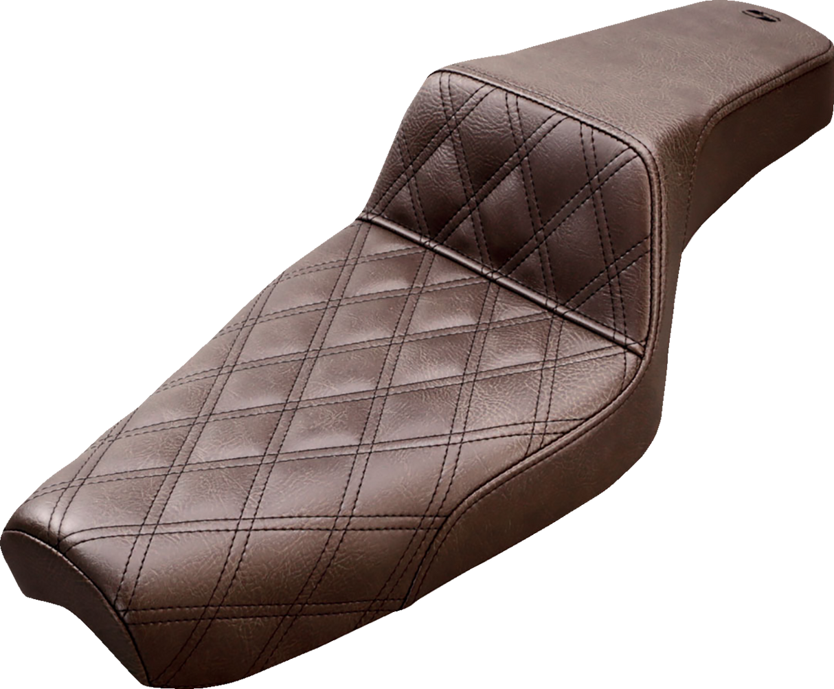 Step-Up Seat - Front Lattice Stitch - Brown - XL 1977 - 2003