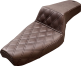 Step-Up Seat - Front Lattice Stitch - Brown - XL 1977 - 2003