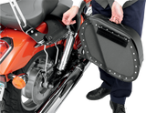 Drifter Saddlebags with Shock Cutaway - Black