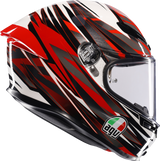 K6 S Helmet - Reeval - White/Red/Gray - 2XL