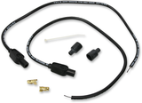 Universal Spark Plug Wire Kit - 180 degree - Black