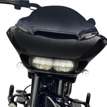 CUSTOM DYNAMICS  2040-2818 Genesis® 4 Dynamic LED Road Glide® Windshield Trim Windshield Trim - Sequential Turn Signal - Black