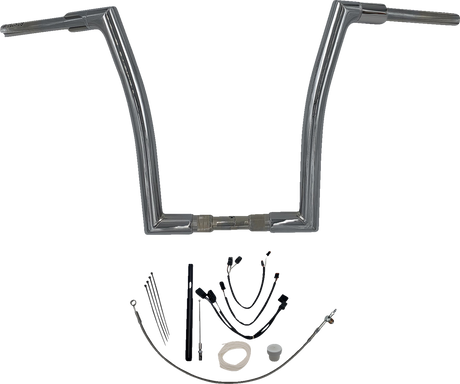 Handlebar Kit - Flat Top - 16\" - Chrome 2021 - 2022