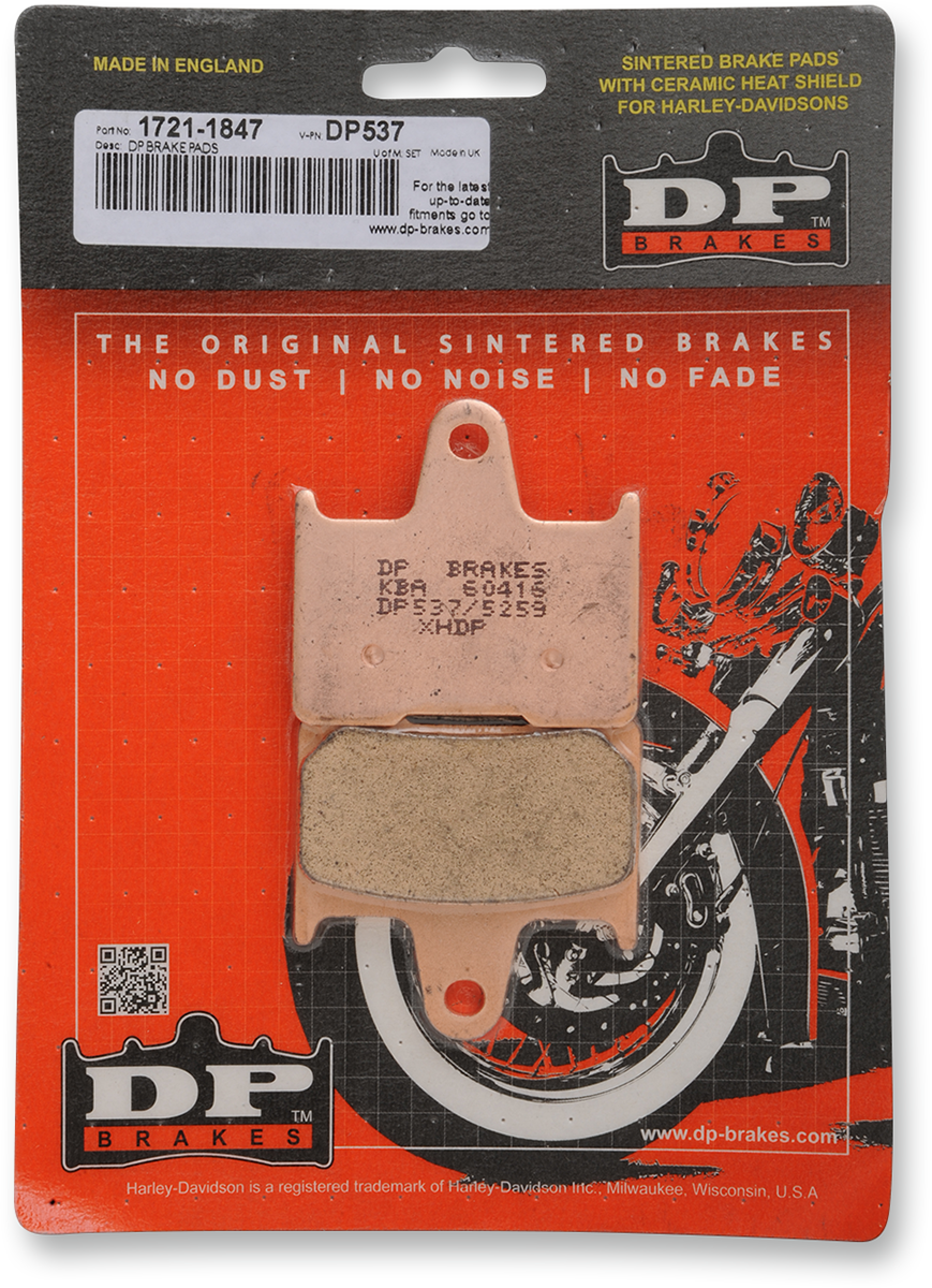 Sintered Brake Pads - DP537 2014 - 2022