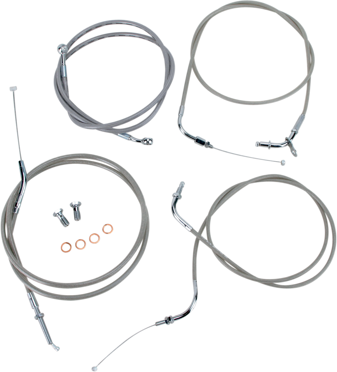 Cable Line Kit - 18\" - 20\" - XVS650CL - Stainless Steel 1998 - 2015