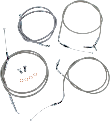 Cable Line Kit - 18\" - 20\" - XVS650CL - Stainless Steel 1998 - 2015