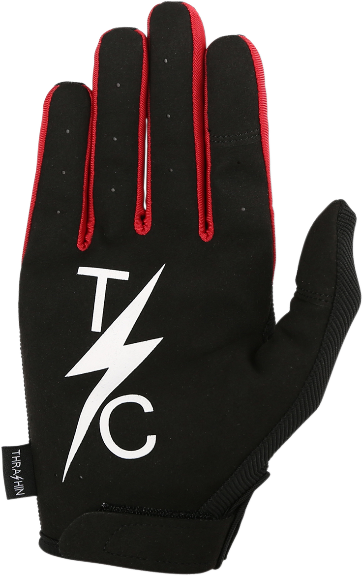 Stealth Gloves - Black/Red - Medium