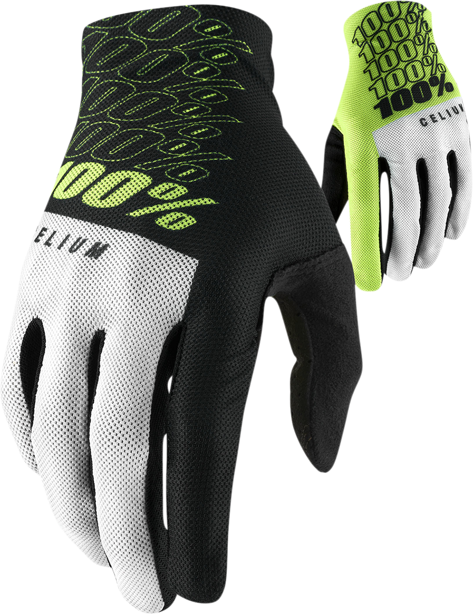 Celium Gloves - Fluorescent Yellow - Small