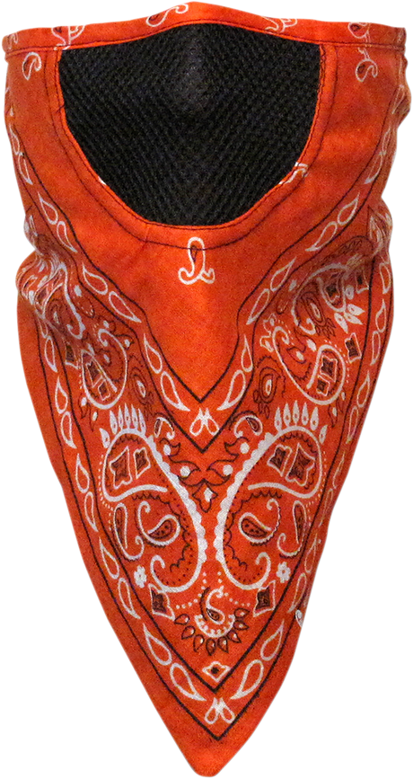 Facefit Facemask - Orange Paisley