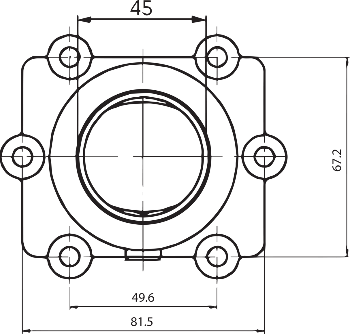 Carburetor Mounting Flange - Arctic Cat 1999 - 2002