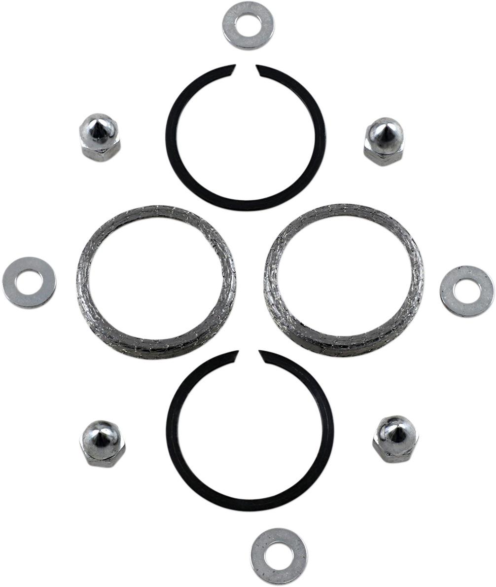 Exhaust Port Chrome Gasket Kit - Big Twin/XL 1982 - 2020