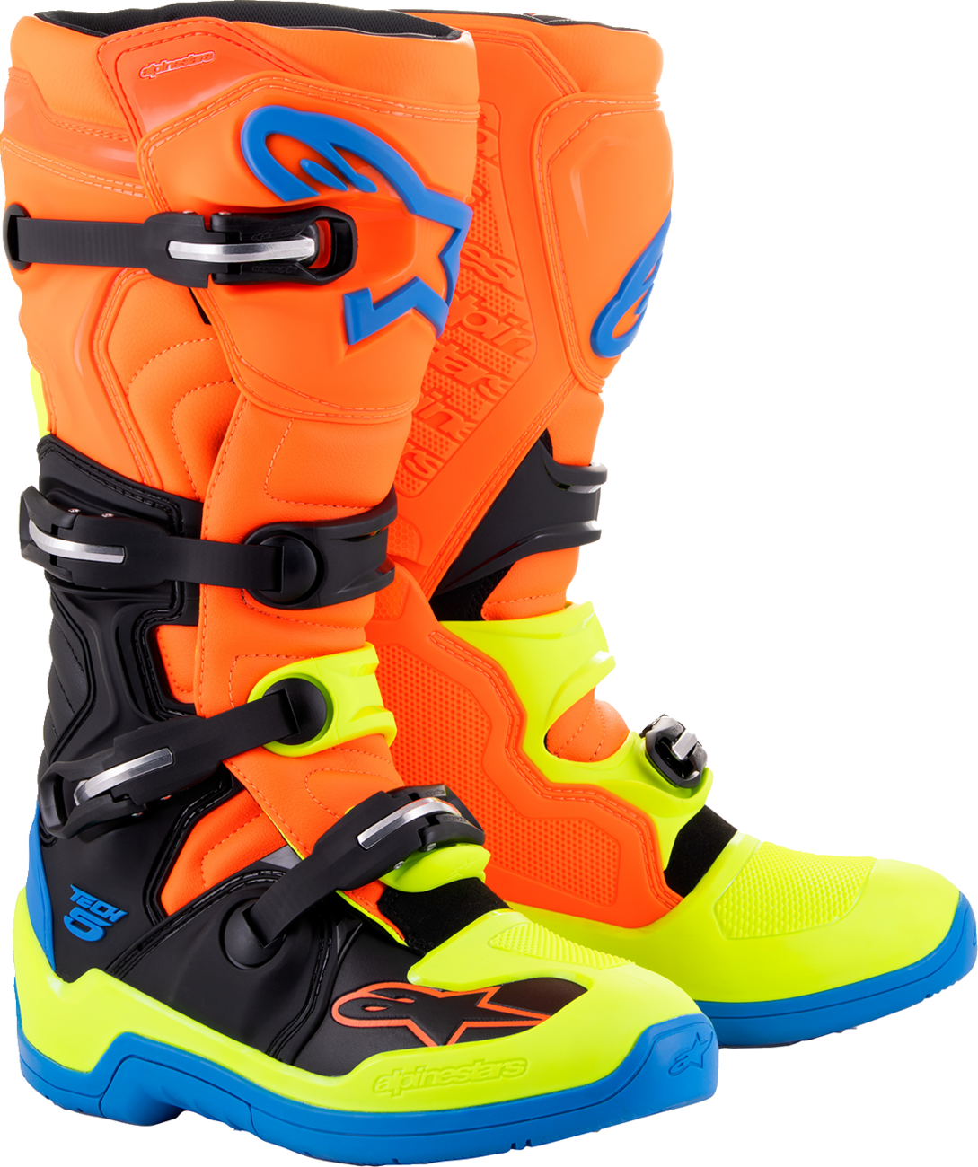 Tech 5 Boots - Orange Fluorescent/Blue/Yellow Fluorescent - US 10