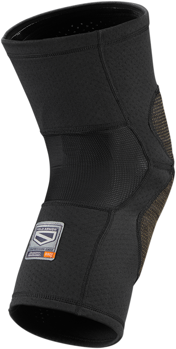 Field Armor™ Compression Knee Guards - Black - Medium