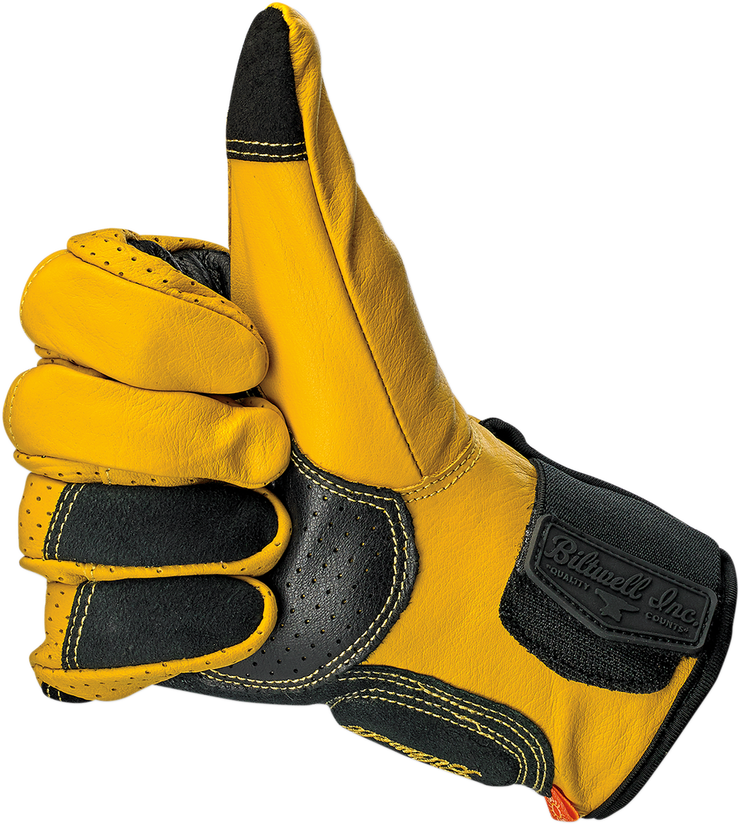 Borrego Gloves - Gold/Black - Small