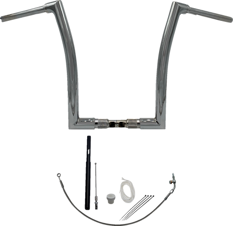 Handlebar Kit - Flat Top - 16\" - Chrome 2021 - 2022