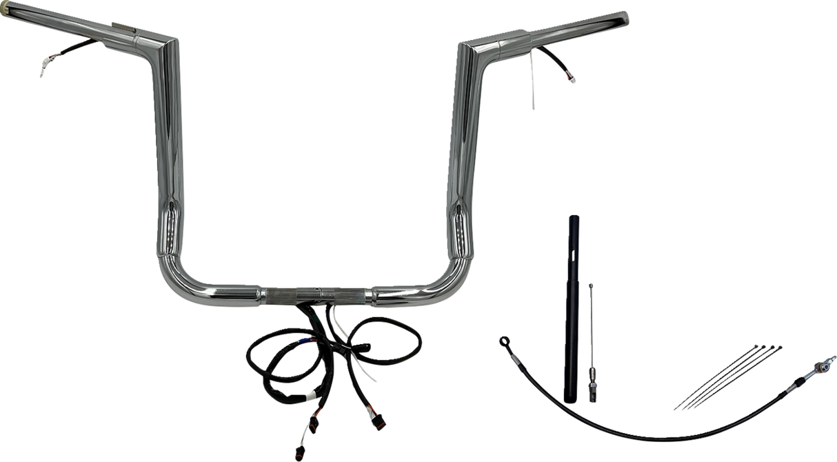 Handlebar Kit - Flat Top - 14\" - Chrome 2021 - 2022