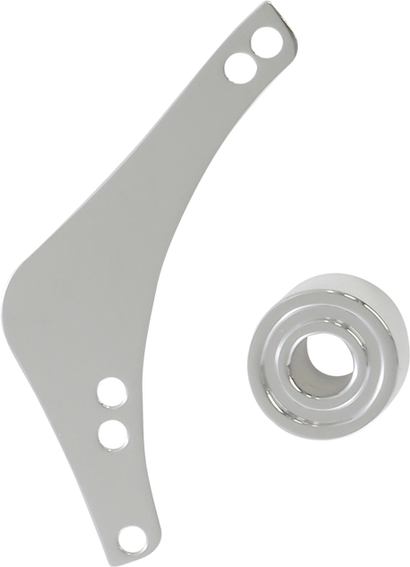 Replacement Breather Bolt Cover Plate - Inverted/Method/Clear Tear/Sidekick - Left - Chrome 2017 - 2023