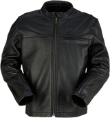 Munition Leather Jacket - Black - Large