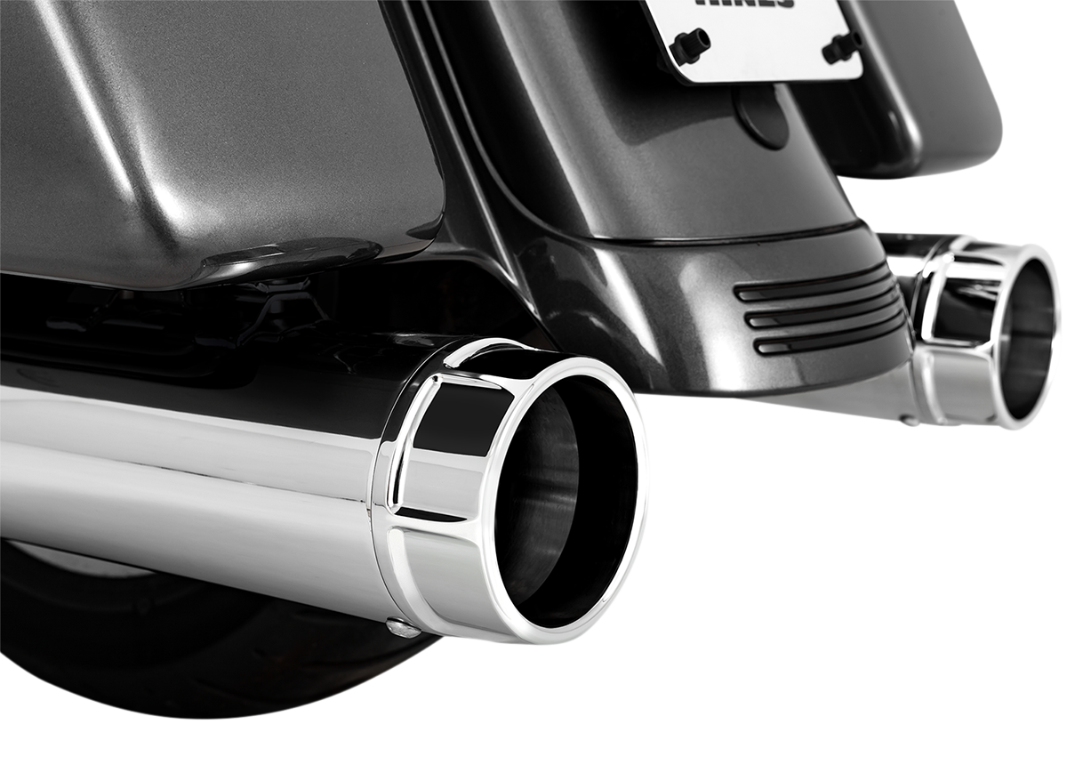 4-1/2\" Torquer Mufflers for \'95-\'16 FL - Chrome 1995 - 2016