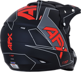 FX-17 Helmet - Aced - Matte Black/Red - Large