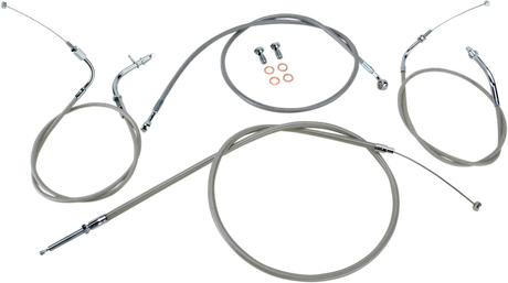 Cable Line Kit - 12\" - 14\" - XVS650CU - Stainless Steel 1998 - 2017