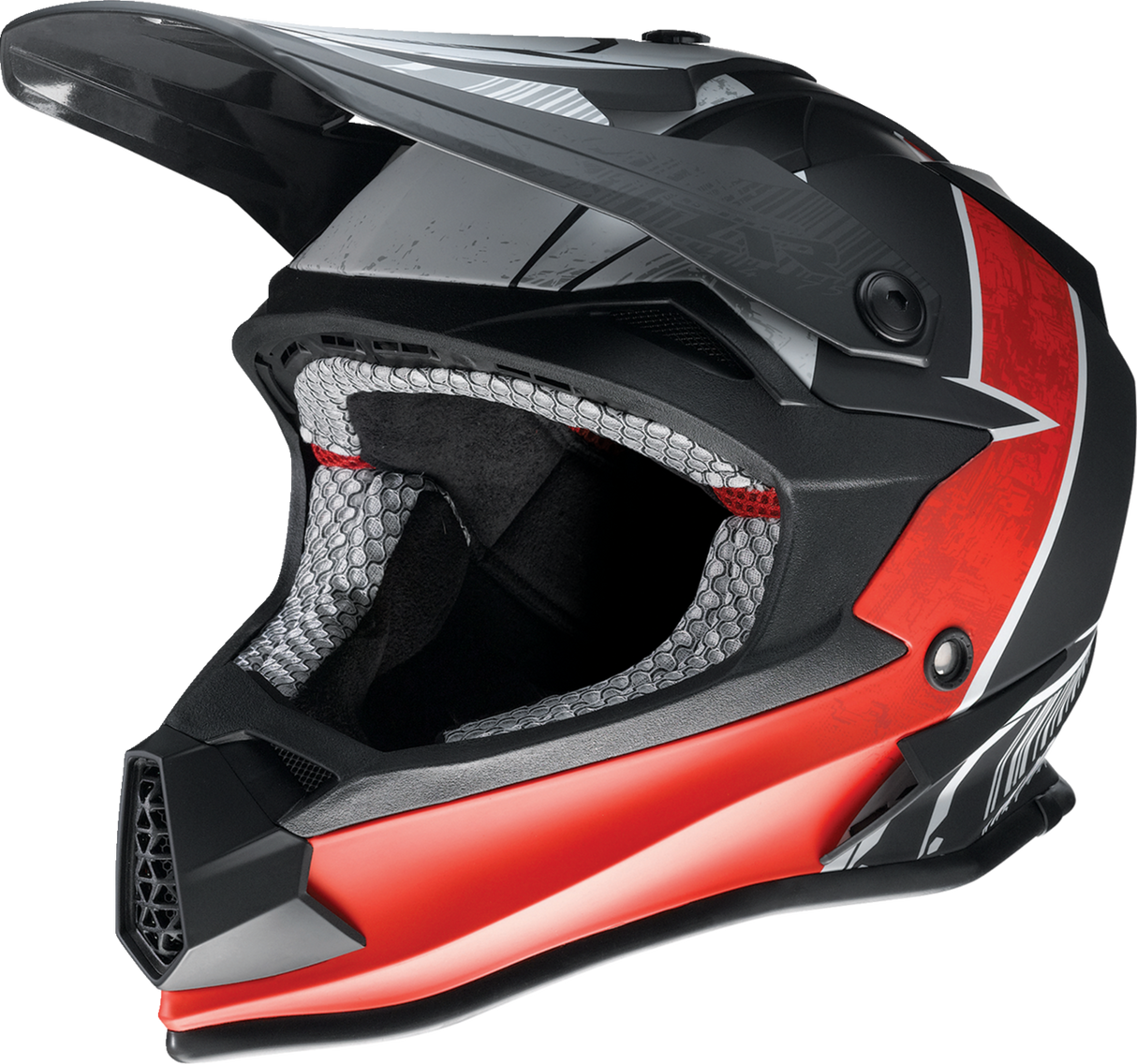 Youth F.I. Helmet - Fractal - MIPS® - Matte Black/Red - Medium