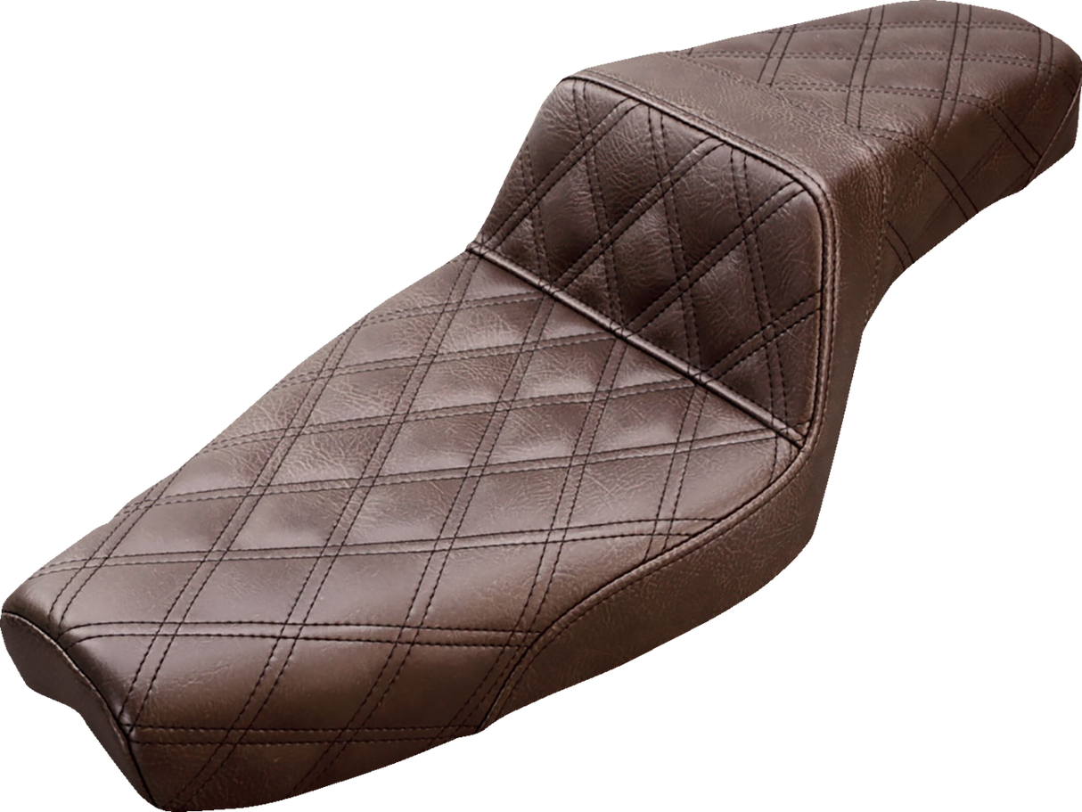 Step-Up Seat - Full Lattice Stitch - Brown - XL 1977 - 2003