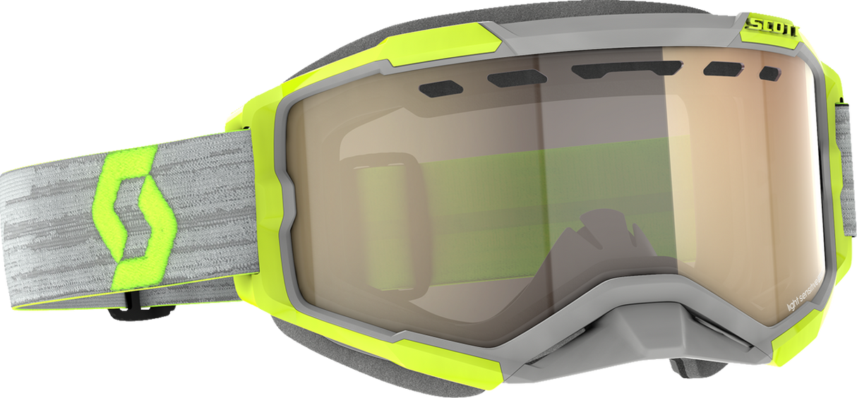 Fury Snow Goggles - Light Sensitive - Gray/Yellow - Bronze Chrome