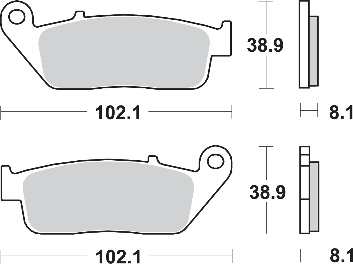 HS Brake Pads - 627HS 1989 - 1992