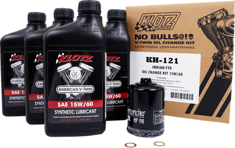 Oil Change Kit - Indian FTR - 15W-60 2019 - 2023