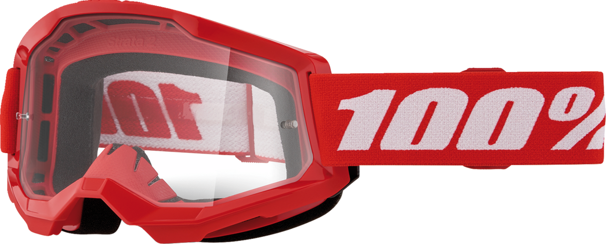 Strata 2 Junior Goggle - Red - Clear