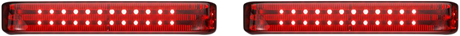 Saddlebag LED Lights - Sequential - Chrome/Red 1997 - 2013