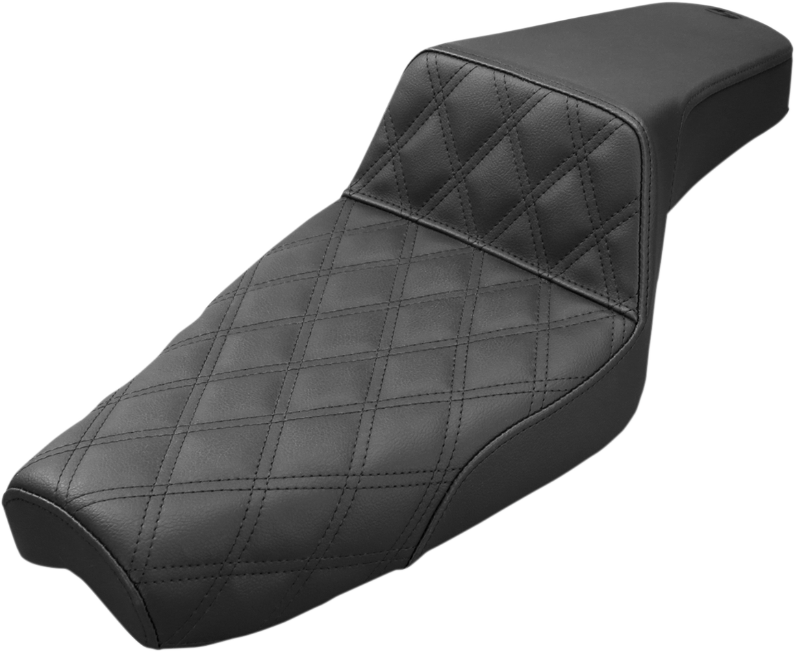 Step-Up Seat - Front Lattice Stitch - Black - XL 1977 - 2003