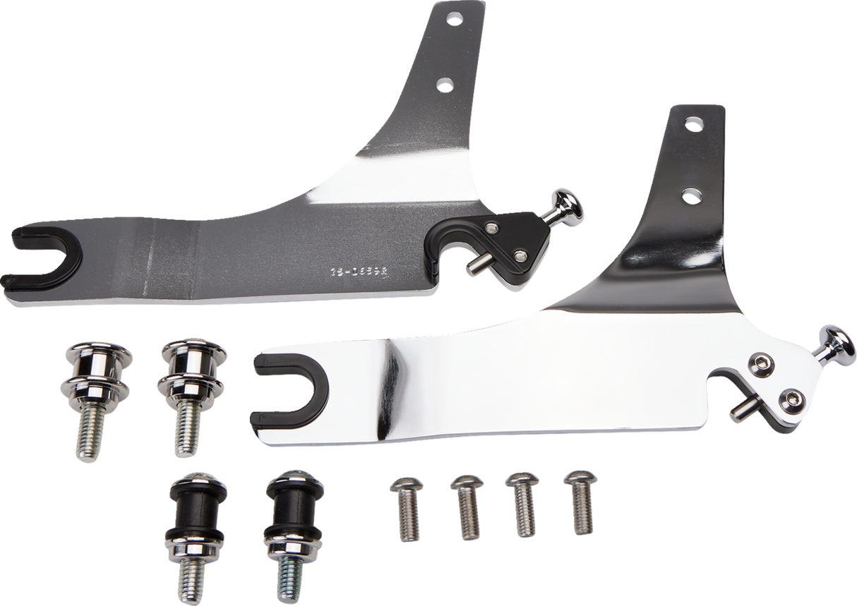 Backrest Kit - 14\" - Chrome - FXLR 2018 - 2020