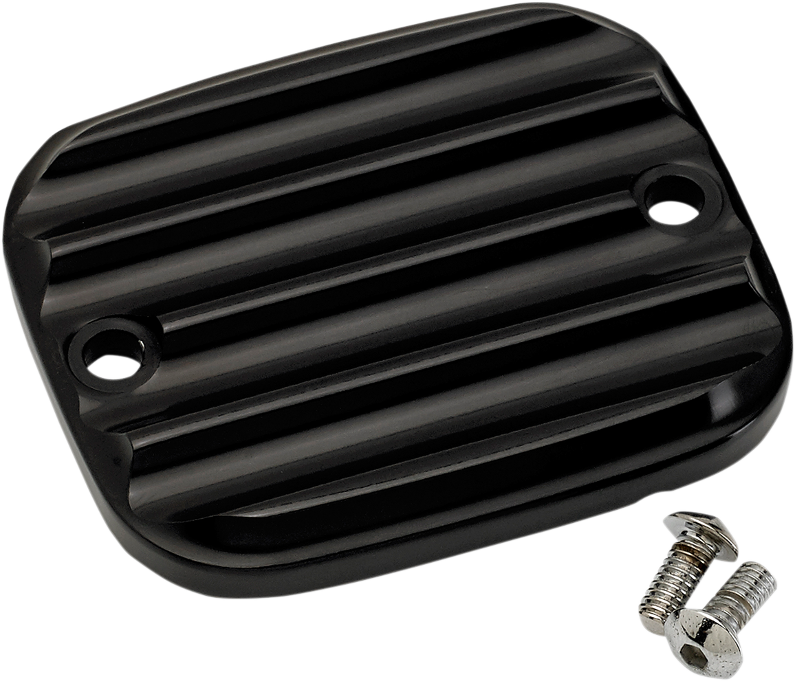 Master Cylinder Cover - Brake - Front - Finned - Black 1996 - 2009