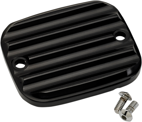 Master Cylinder Cover - Brake - Front - Finned - Black 1996 - 2009