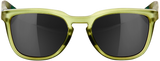 Hudson Sunglasses - Olive - Black Mirror