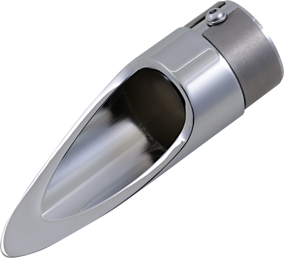 Family Jewel Exhaust Tip - Chrome - Scalloped 1999 - 2012