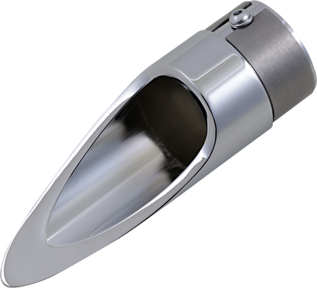 Family Jewel Exhaust Tip - Chrome - Scalloped 1999 - 2012