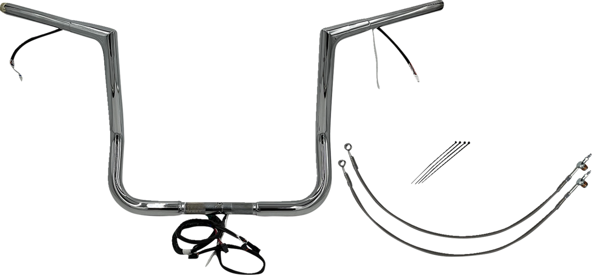 Handlebar Kit - Flat Top - 14\" - Chrome 2016 - 2020