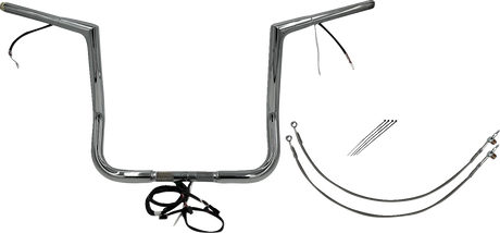 Handlebar Kit - Flat Top - 14\" - Chrome 2016 - 2020